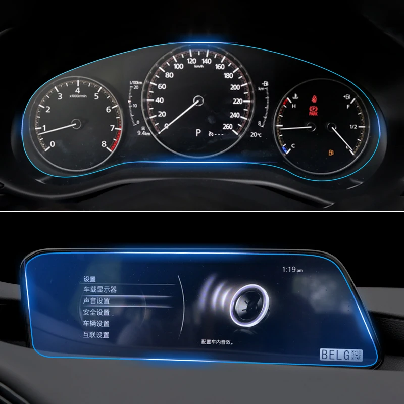 8.8 Palca Na Mazda 3 Axela CX-30 CX30 2019 2020 2022 BP Tvrdené Sklo Auta Navigačnom Displeji Palubnej dosky Chránič Film Príslušenstvo