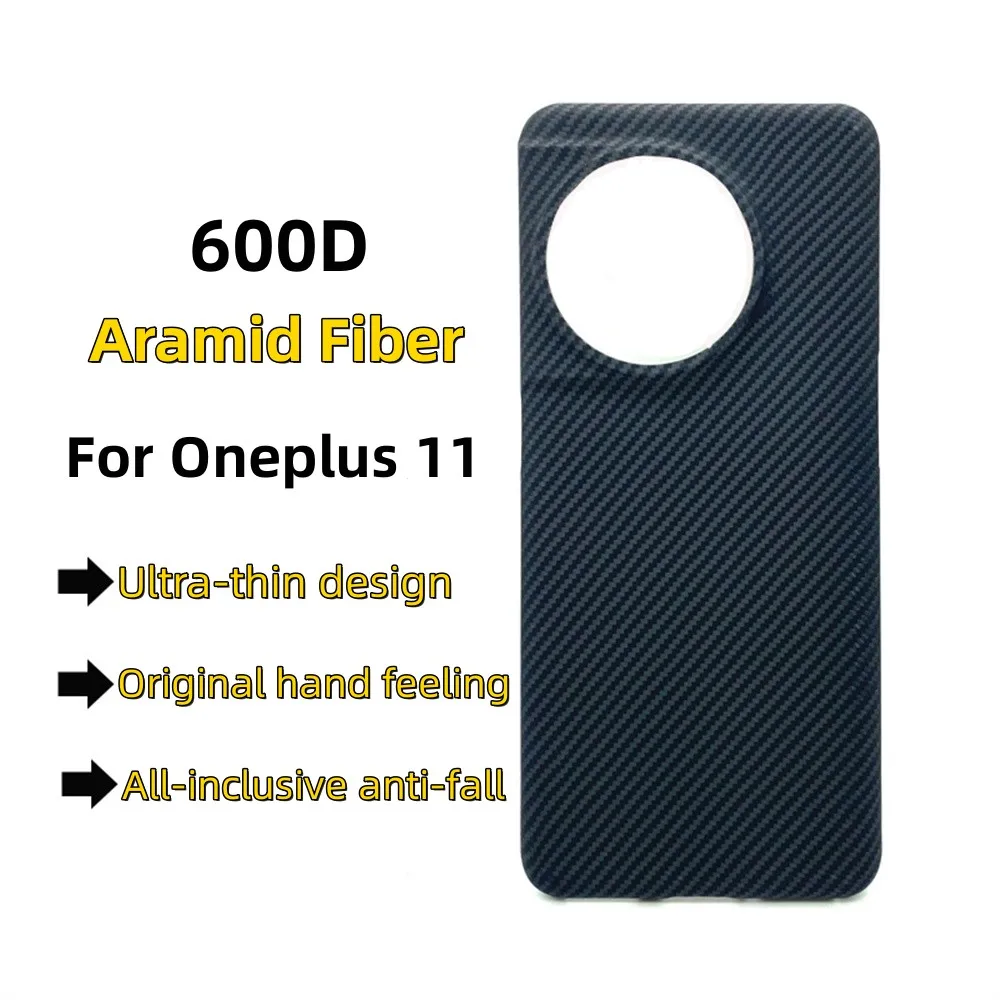 Aramidové Vlákna Prípade OnePlus 11 Ultra Tenký Ultra Ľahké 600D Reálne Aramidové Vlákna Ochranné puzdro