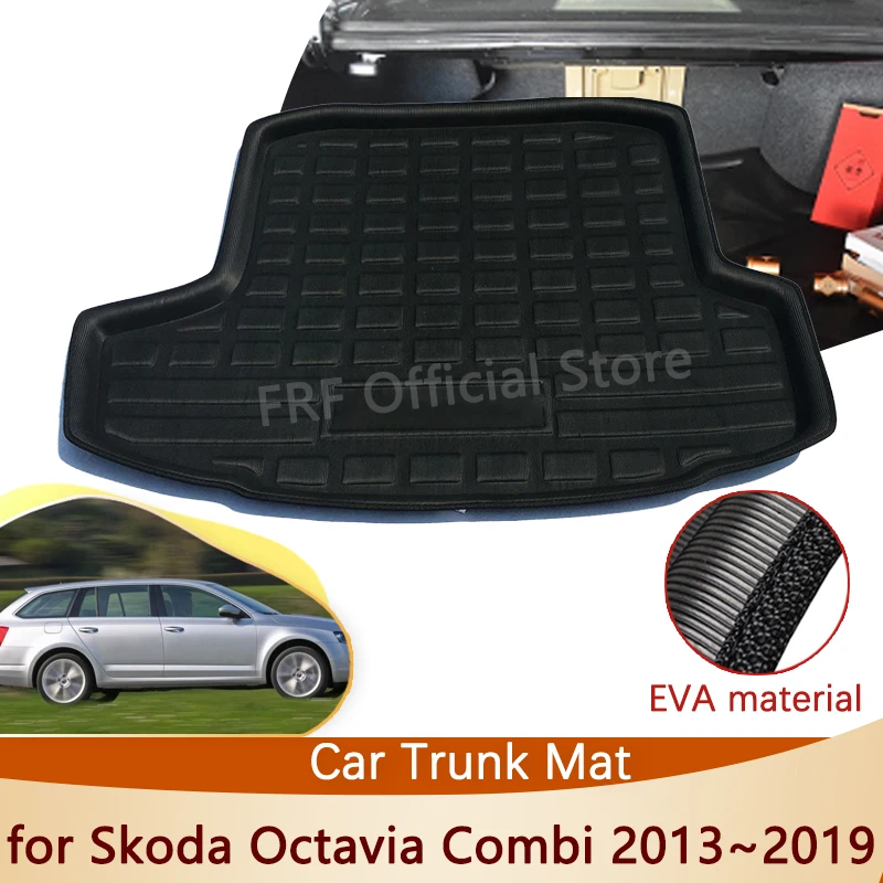 Auto pre Škoda Octavia Combi 3 5e MK3 2013~2019 2018 2017 2016 2015 Accessorie Zadný Kufor Mat Poschodí Zásobník Linkovej lodnej prepravy Nákladu Boot Koberec