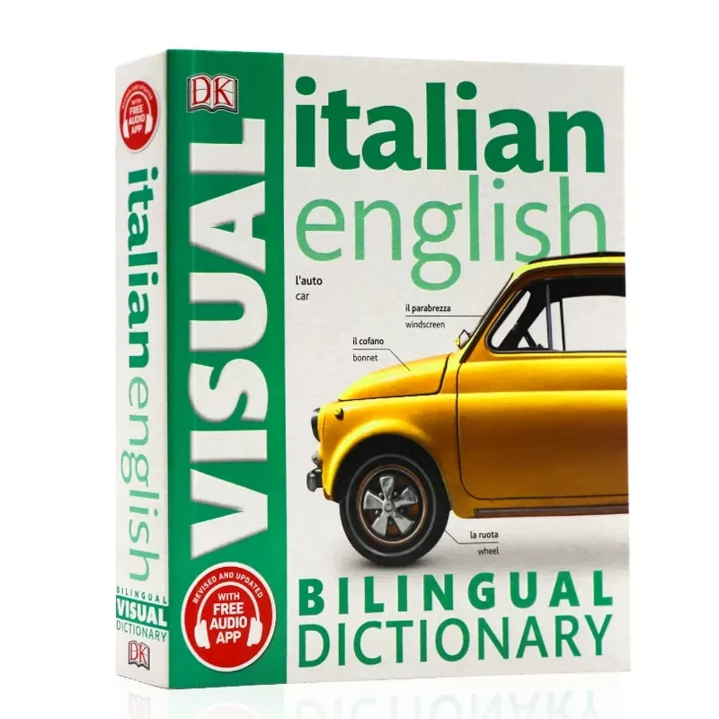 DK taliansky anglické Bilingválne Vizuálny Slovník Bilingválnych Contrastive Grafický Slovník Kniha