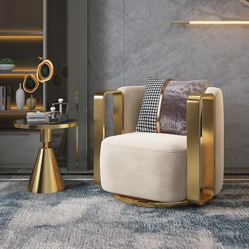 Moderný bytový nábytok obývacia izba, pohovka kreslo Luxusné jeden sedačková koža rameno Otočné stoličky, nábytok kreslo