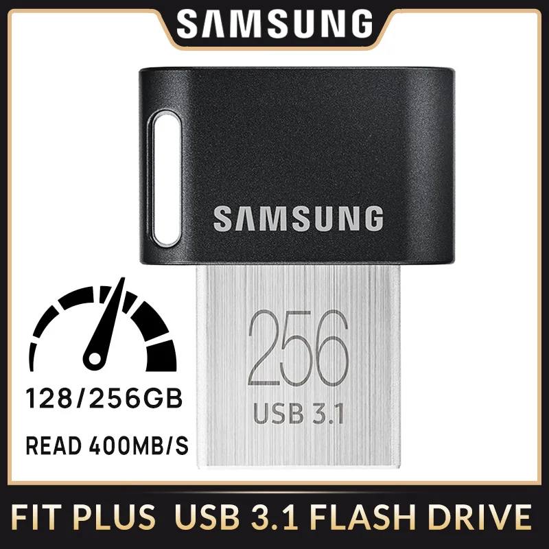 SAMSUNG Fit Plus USB 3.1 USB 3.0 Pen Drive 64 GB 128 gb kapacitou 256 GB U Disku, Pamäte, USB Flash Disk pre Notebook Mini PC, Auto, Počítač
